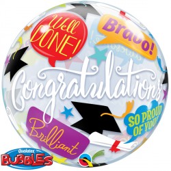 Bubble Message Congratulations Graduate Balloon | 22"