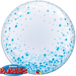 Bubble Deco Confetti Dots Blue Balloon | 24"