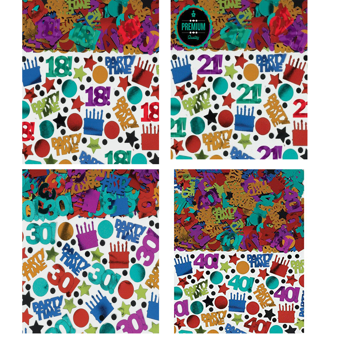 Multiple Numbers - Birthday 'Numbers' Confetti | 70g – Talking Balloons