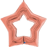 48" Linky Star Balloon - Rose Gold | P35