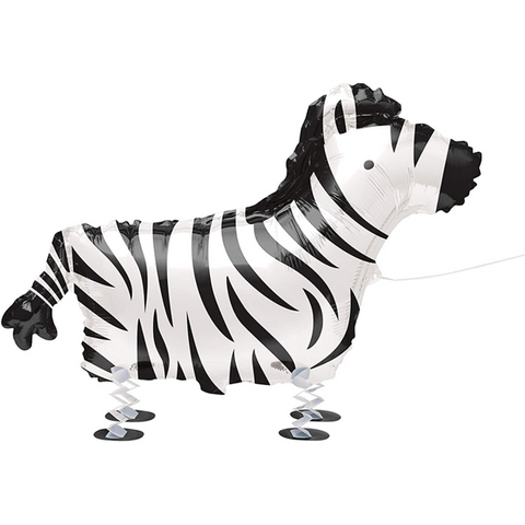 Walking Pet Zebra Foil Balloon | 30"