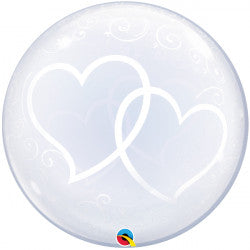 Bubble Deco Entwined Hearts Balloon | 24"