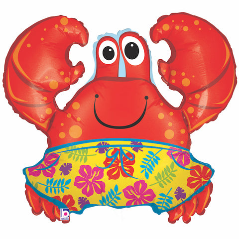 Cute Crab Supershape Foil Balloon 36" |  B