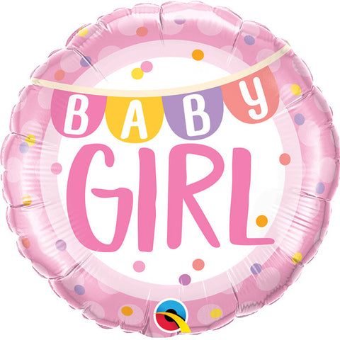 Banner Design Baby Girl Foil Balloon | 18"