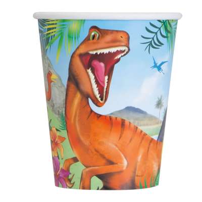 Dinosaur 9oz Cups | Pack of 8