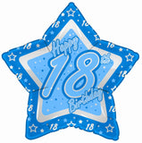 Multiple Designs - Foil Star Blue Milestone Birthday Balloons | 18"