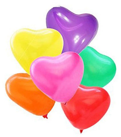 Latex Heart Assorted Balloons | 12"