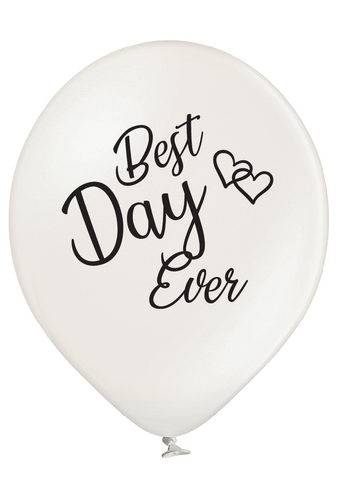 Best Day Ever Latex Preprinted Balloons | 12"| 10 Pack