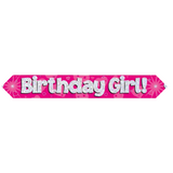 Pink or Blue/Multiple Designs - Children's Birthday Foil Banners | 9ft