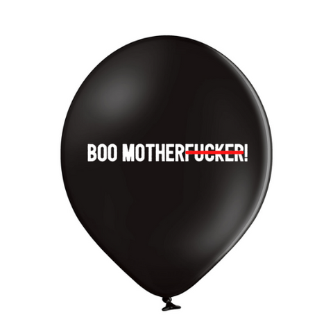 Latex Preprinted "Boo Motherf***er!" Balloons | 12"| 10 Pack