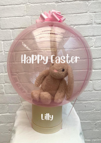 Easter Bunny Stuffed Bubble with Personalisation