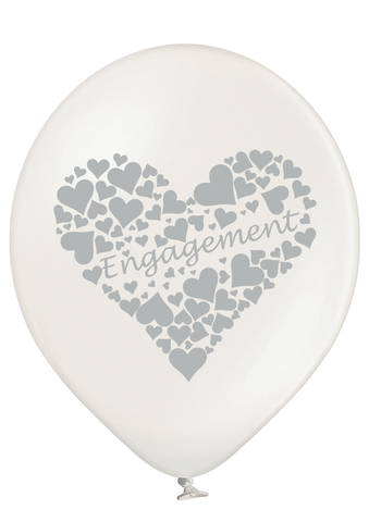Latex Preprinted Engagement Balloons | 12" | 10 Pack