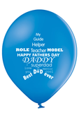Latex Preprinted Father's Day Balloons | 12" | 10 Pack