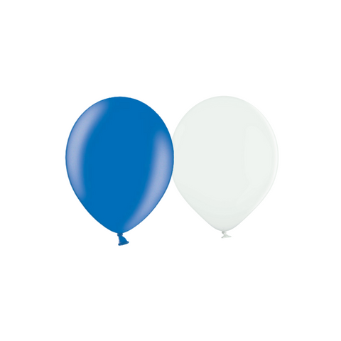 Blue & White Latex Balloons - Finland & Scotland Flags