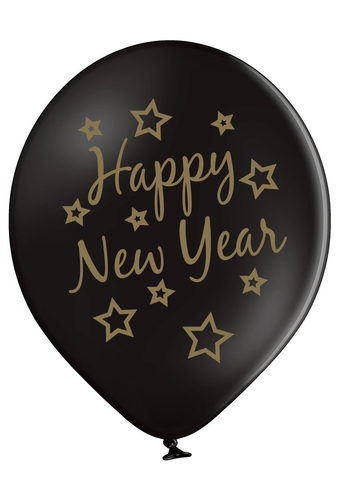 Latex Preprinted Happy New Year Balloons | 12" | 10 Pack