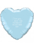 Personalised Valentines Day Foil & Latex Heart Display | 36"