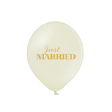 Just Married Balloons | 12" | Variety of Designs| 10 Pack