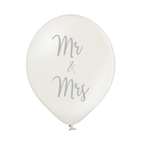 Latex Preprinted Mr & Mrs Balloons | 12"