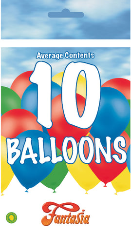Bargain Latex Assorted Balloons | 10