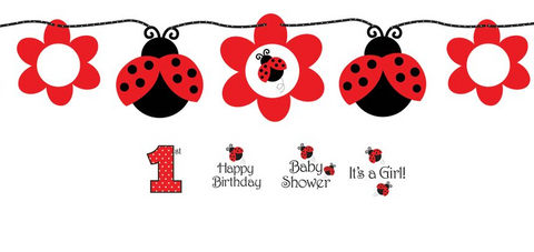 Ladybug Party Banner | 5ft