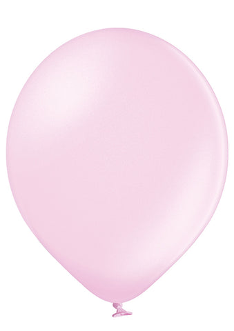 Latex Metallic Pale Pink Balloons | 12"