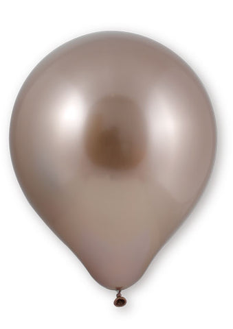 NEW! Glossy Chrome Rose Gold Latex Balloons | Available in 12"