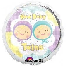 New Baby Twins Foil Balloon | 18"
