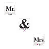 Mr, Mrs, & Options - Square Wedding Balloons | 18"