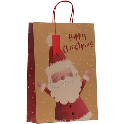 Santa Happy Christmas Gift Bag | Extra Large  | Collection
