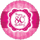Multiple Designs - Foil Round Perfectly Pink Birthday Balloons | 18"
