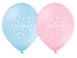Latex Preprinted Christening Balloons | 12" | 10 Pack