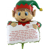 Christmas Elf Letter Foil Balloon | P35 | 38"