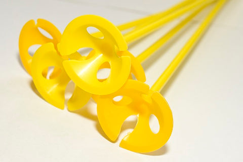 Balloon Cups & Sticks | Yellow
