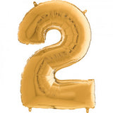Foil Numbers Bronze Gold Balloons | 26"