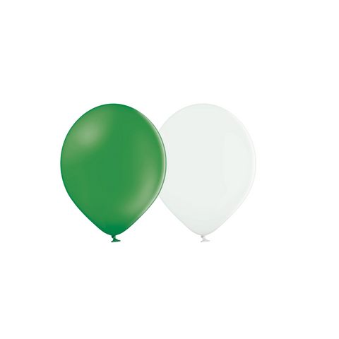 Green & White Balloons - Saudi Arabia Flag