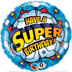 Foil Round Have a Super Birthday Balloon | 18"