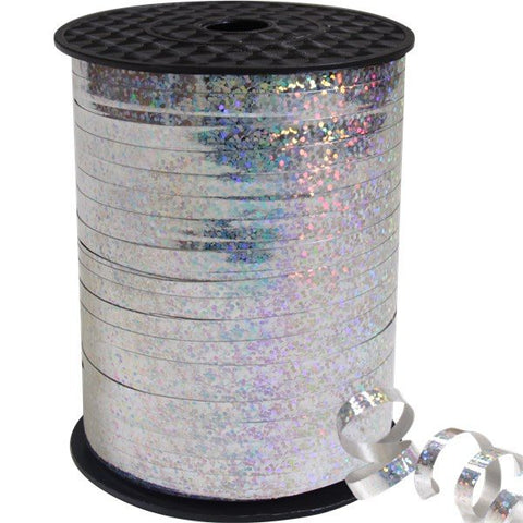 Silver Holographic Ribbon | 250m