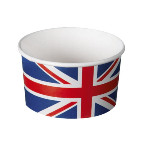 Union Jack 7oz Dessert Paper Cups | Pack of 6