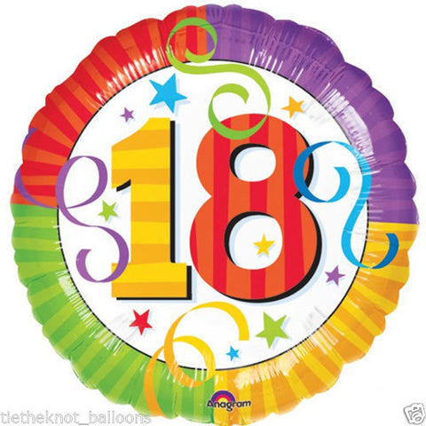 Perfection 18 Colourful Birthday Foil Balloon | 18"