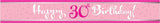 Multiple Designs - Pink 'Age' Birthday Foil Banners | 9ft