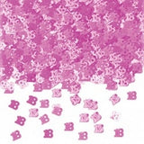 Pink 'Numbers' Birthday Confetti