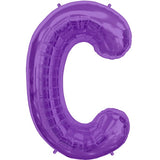 Foil Letters Metallic Purple Balloons | 34"