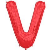 Foil Letters Metallic Red Balloons | 34"