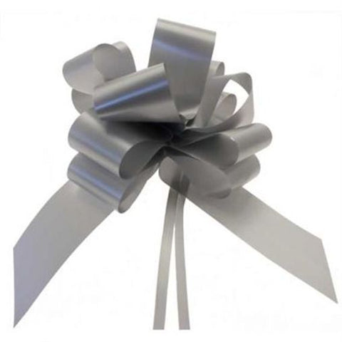 Silver Blue Pullbow | 2"