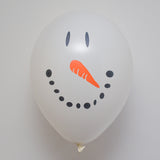 Latex Preprinted Snowman Balloons | 12" | 10 Pack