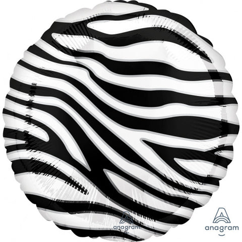 Zebra Print Foil Balloon | 18"
